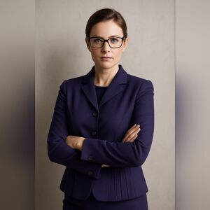 Vtg Anne Klein Purple Dress Blazer 6 Structured Pleated Snap Career Power Jacket